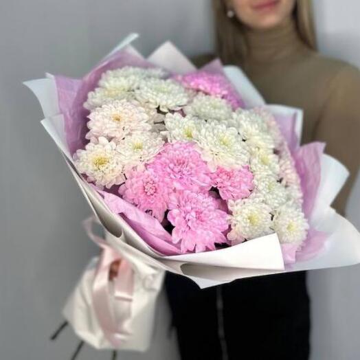 Bouquet of chrysanthemums "Pink Dream"