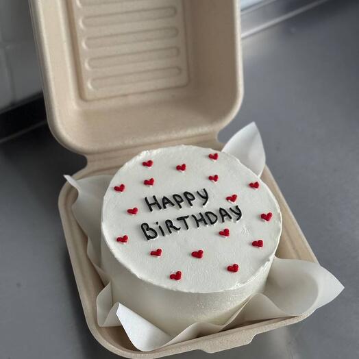 Pastel de Bento"feliz cumpleaños♥️"