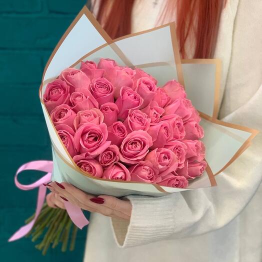 Ramo de 35 rosas Rosadas
