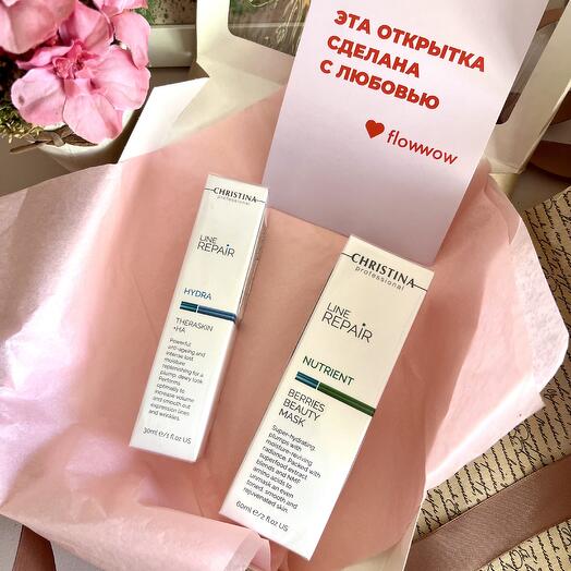 Подарочный набор Маска увлажняющая и сыворотка Christina