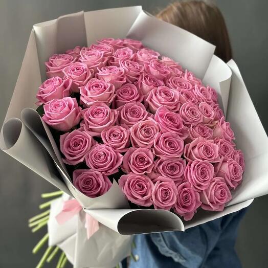 51 роза цвета персидский розовый