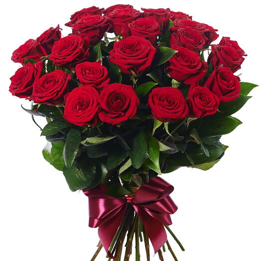 25 red rose bouget