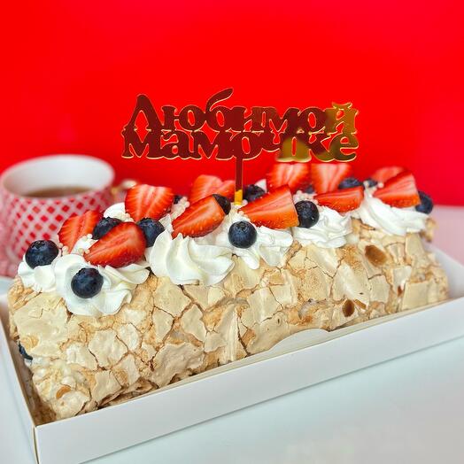 Меренговый рулет для мамы