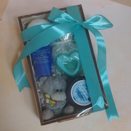 Подарочный набор " Серый мишка"