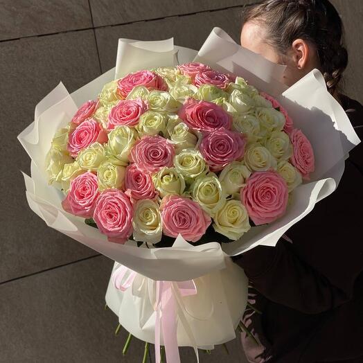 Микс из 51 розы