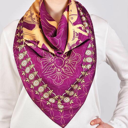 Шарф  Эребуни фиолетовый
