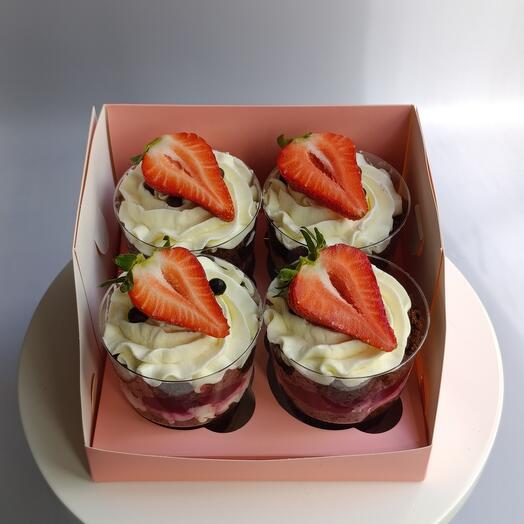 Трайфлы шоколад-вишня