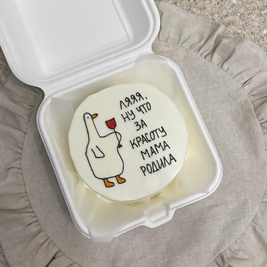 Бенто торт "гусь"
