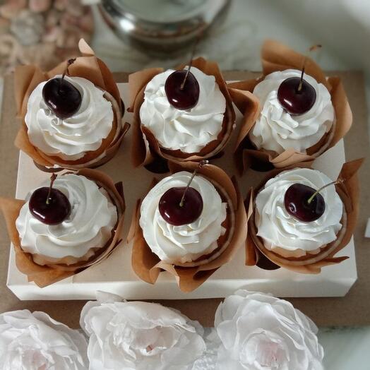 Капкейки крем Брюле 6шт