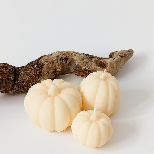 Pumpkin "milk" Candle Set