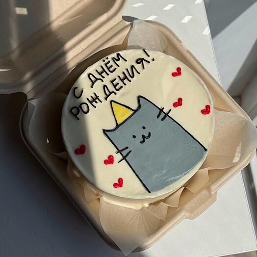 Бенто торт с котом на день рождения 🎁