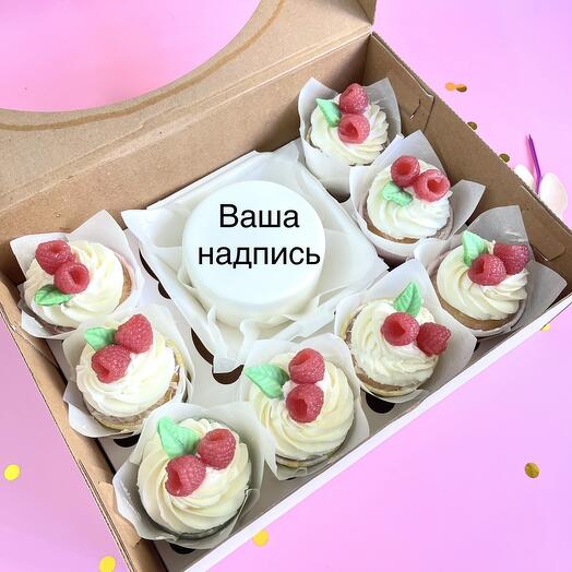 Большой комбо набор ! Бенто и 8 капкейков с вашей надписью или фотографией на день рождения 2