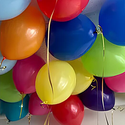 15 шаров пастель разноцветные