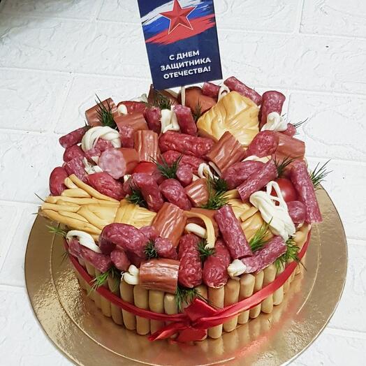 Комплимент закусок в тортике