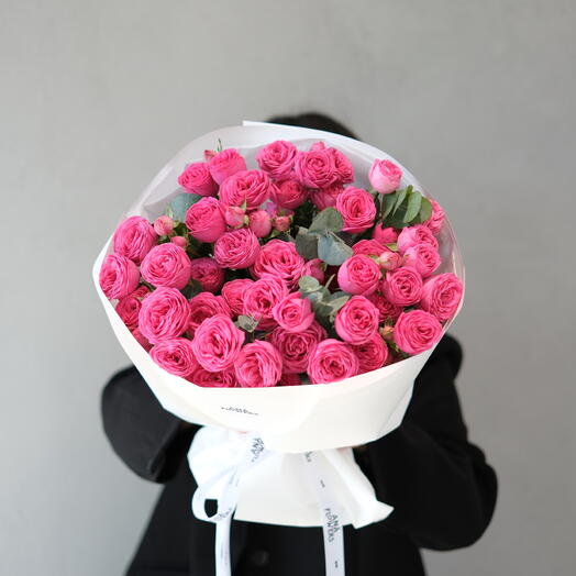 Моно кустовых роз размер М