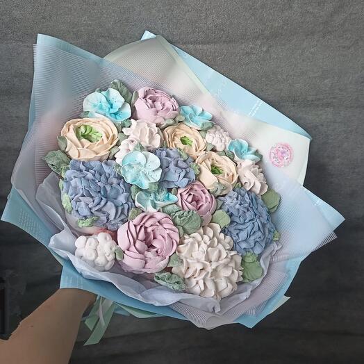 Букет из зефирных цветов Магия