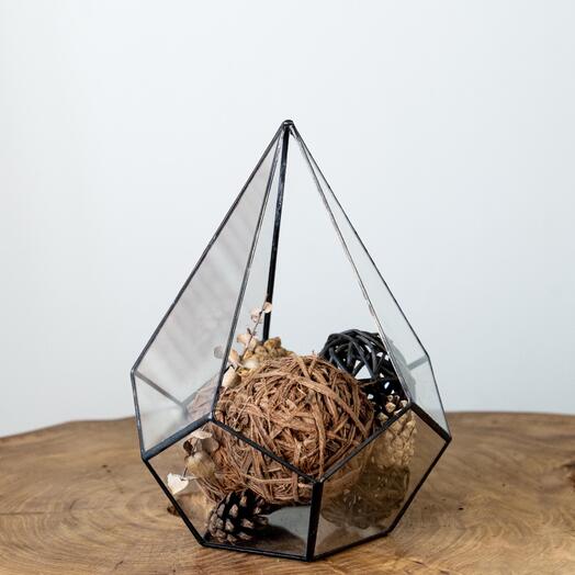 Колба для растений , геометрический флорариум 25 см Капля