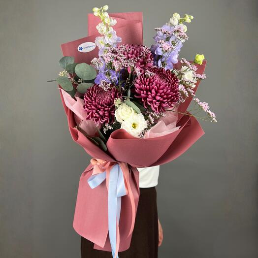 Цветы Букет Art Flowers Вино и бархат