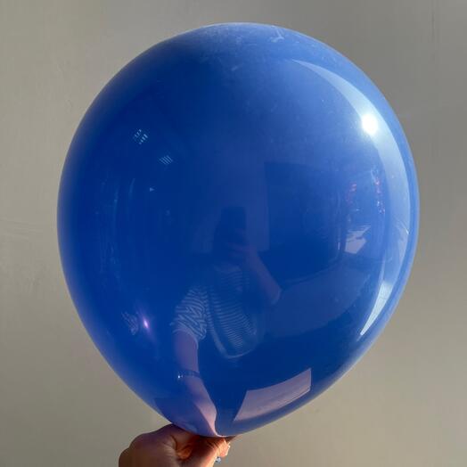 Шар синий с гелием 30 см