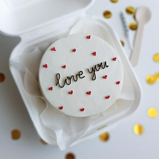 Бенто торт love you/люблю тебя/признание/валентинка/мужу/другу/любимому