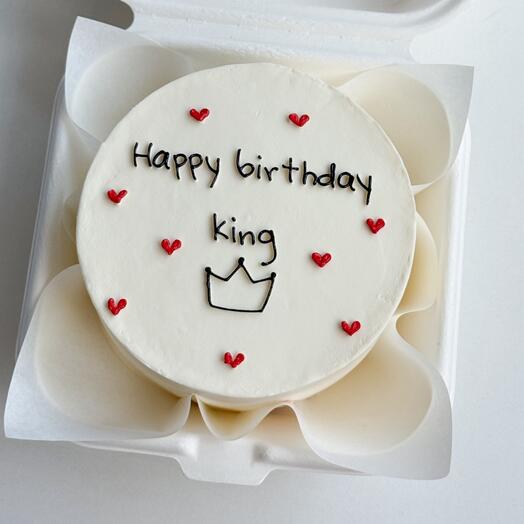 Бенто торт для парня, мужа, любимого «happy birthday king