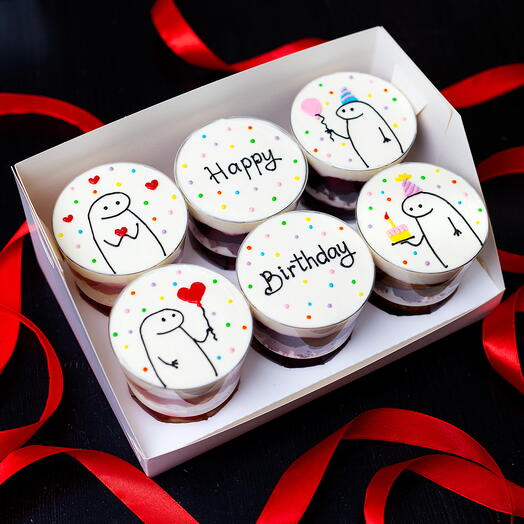 Трайфлы "Happy Birthday", набор 6 шт