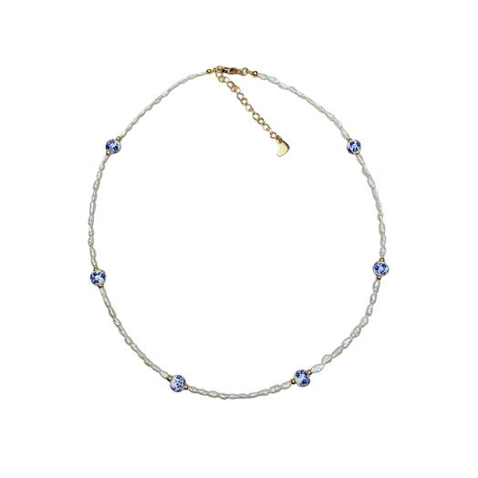 Natural freshwater Pearl ceramic necklace