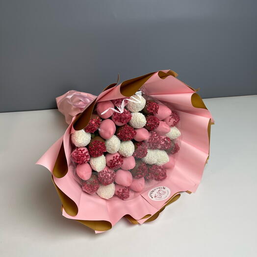 Fresa en chocolate Bouquet 003 en Tamaño M (750 gramos)