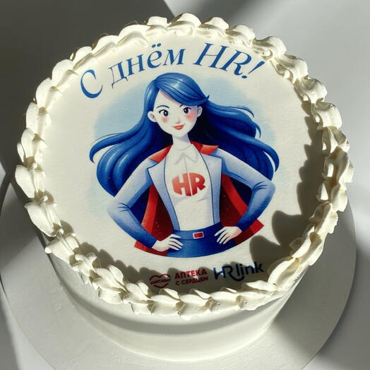 Торт с сахарной печатью