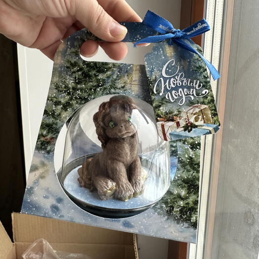 Шоколадная лошадка, съедобный символ года, в подарочной упаковке [ из ГЛАЗУРИ]