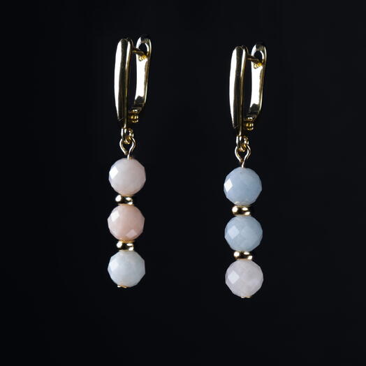 Серьги Ваниль Берилл 14K (EAR1146)