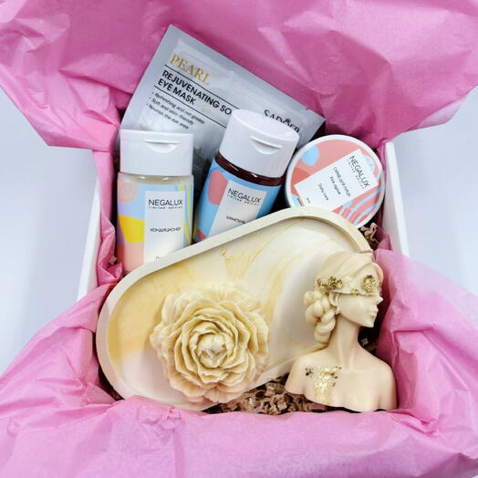 Подарочный набор «Aesthetics» Новый год, сюрприз, зима, снег, Christmas, tree, wreath, gifts