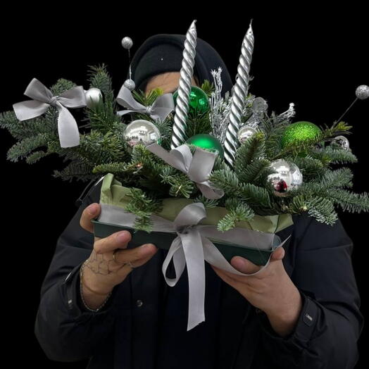 Новогодняя настольная композиция