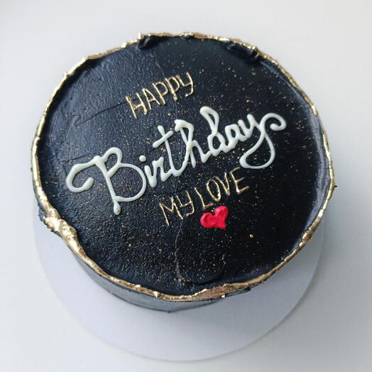 Бенто-торт черный ( happy birthday my love) мужу парню брату папе мужчине коллеге подарок праздник день рождения юбилей