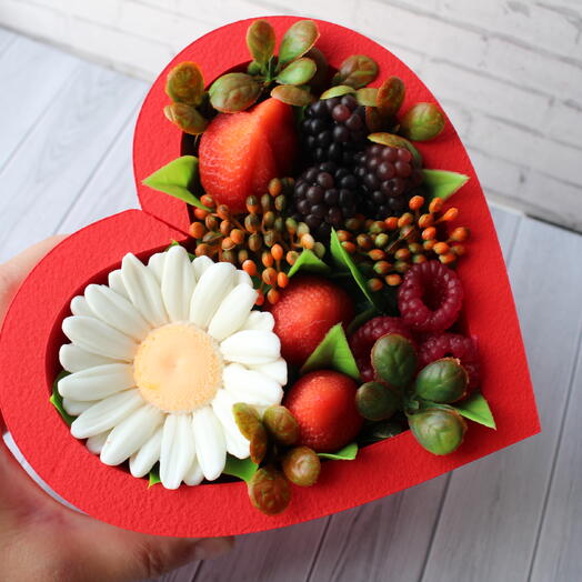 Бокс Сердце на 8 марта с мылом ручной работы