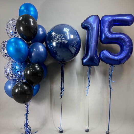 Сет из шаров на 15 лет