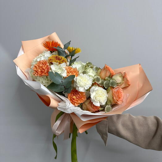 Букет «Нежный персик»