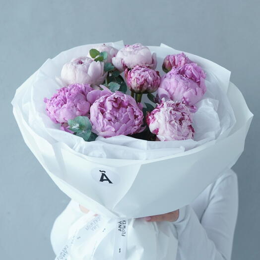 Монобукет из пионов XS