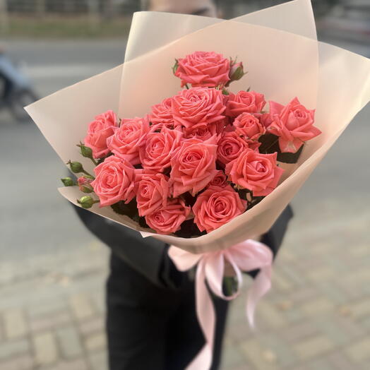 Букет из кустовых роз Барбадос