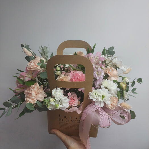 Flores en el bolso