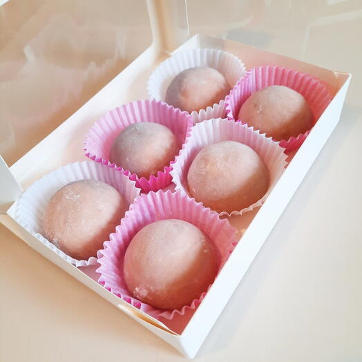 Десерт моти "Шоколадный пломбир-хурма" 6 шт