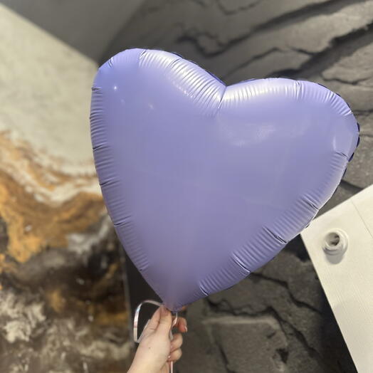 Шар сердце сиреневый 💜