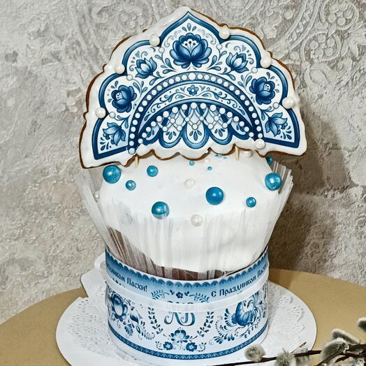 Кулич фисташковый Царевна Гжель