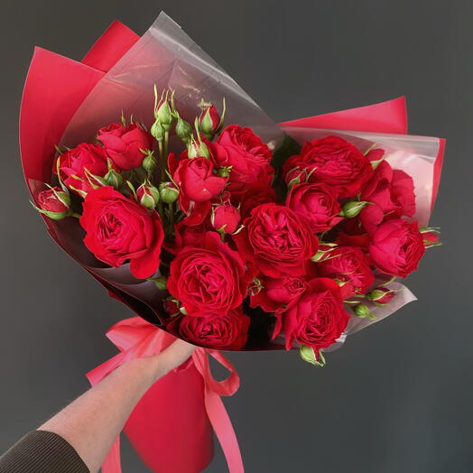 Букет из 3 кустовых роз