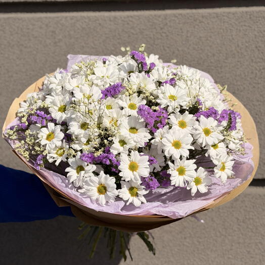 Огромный полевой букет из ромашковой хризантемы🌼