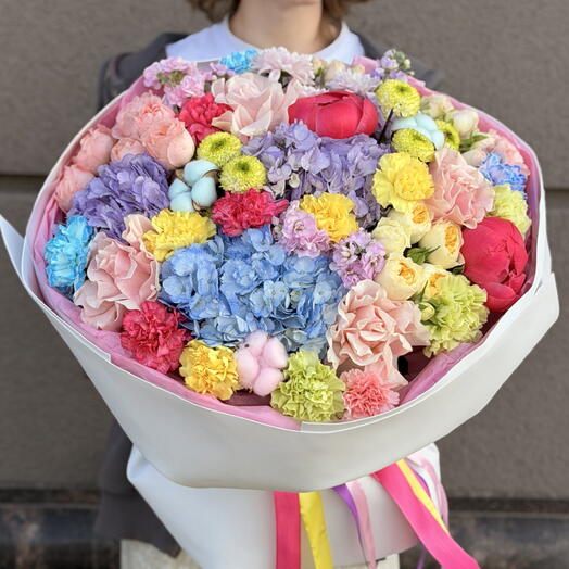 Большой дофаминовый букет🌸