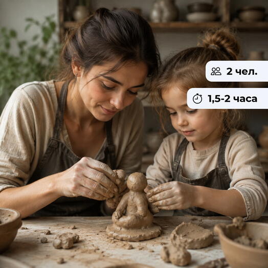 Совместное творчество. Мастер-класс по лепке из глины для взрослого и ребёнка