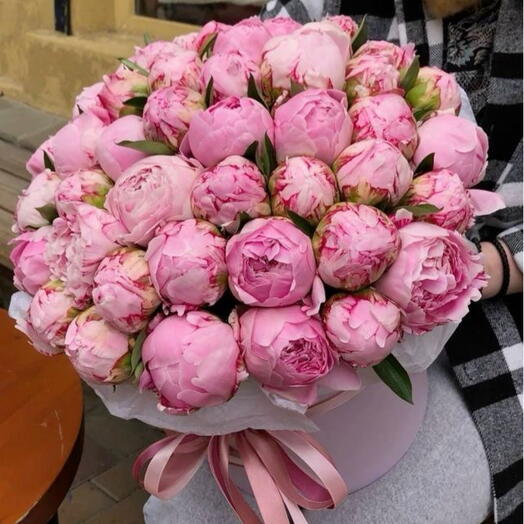 Акция❣️ Коробка с 35 пионами 💗