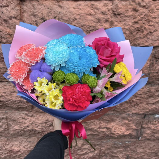 Букет 💐
«Дофаминовый взрыв 💥🌈🤪»Букет-настроение. Букет-улыбка😊Дофаминовый букет 😎