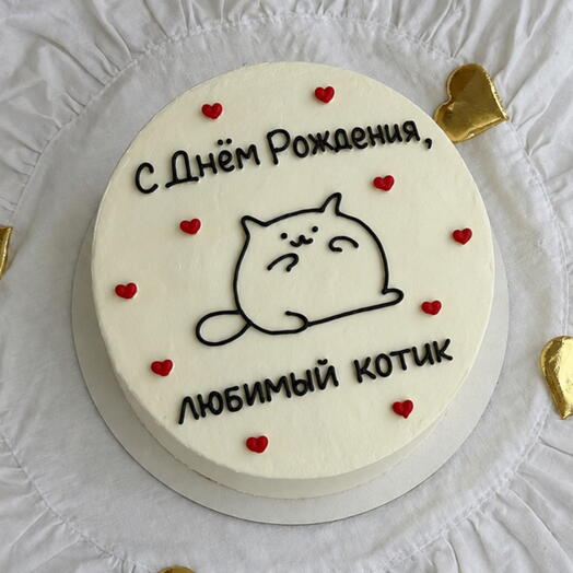 Бенто-торт с днем рождения,любимый котик